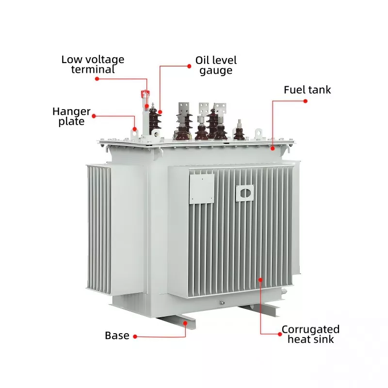 11KV-tulo 0,4KV-lähtö Kolmivaiheinen öljyupotettu muuntaja